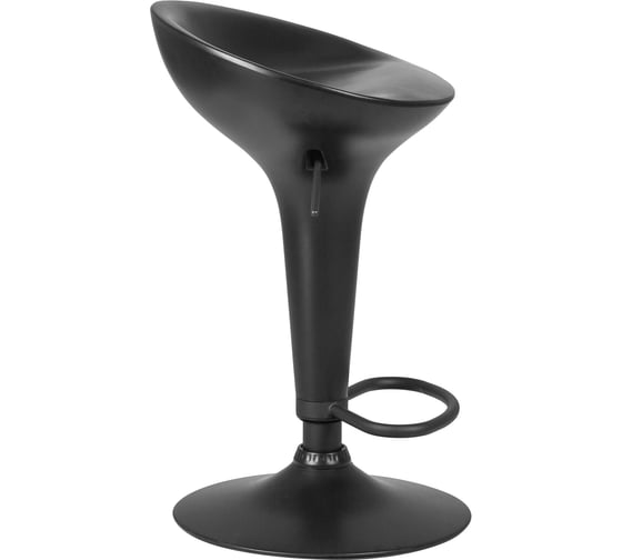 Барный стул DOBRIN BOMBA BLACK цвет сиденья черный, цвет основания черный LM-1004_B-M_ABS-black
