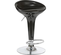 Барный стул DOBRIN BOMBA цвет сиденья черный, цвет основания хром LM-1004_CH-M_ABS-black