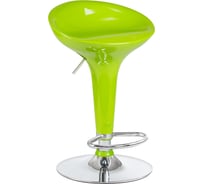 Барный стул DOBRIN BOMBA цвет сиденья салатовый, цвет основания хром LM-1004_CH-M_ABS-light-green