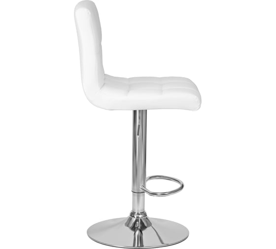 Барный стул DOBRIN CANDY цвет сиденья белый, цвет основания хром LM-5006_CH-M_EL-white