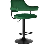 Барный стул DOBRIN CHARLY BLACK цвет сиденья зеленый велюр MJ9-88, цвет основания черный LM-5019_B-M_V-MJ9-88