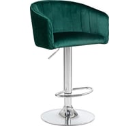 Барный стул DOBRIN DARCY цвет сиденья зеленый 1922-9, цвет основания хром LM-5025_CH-M_V-1922-9