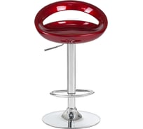 Барный стул DOBRIN DISCO цвет сиденья бордовый металлик, цвет основания хром LM-1010_CH-M_ABS-burgundy-metallic