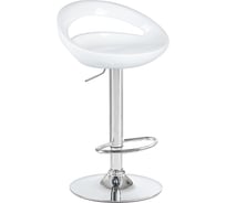 Барный стул DOBRIN DISCO цвет сиденья белый, цвет основания хром LM-1010_CH-M_ABS-white