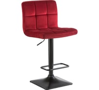 Барный стул DOBRIN DOMINIC цвет сиденья бордовый велюр MJ9-43, цвет основания черный LM-5018_B-M_V-MJ9-43