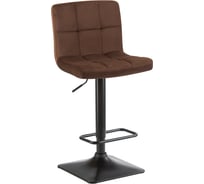 Барный стул DOBRIN DOMINIC цвет сиденья шоколадный велюр MJ9-111, цвет основания черный LM-5018_B-M_V-MJ9-111
