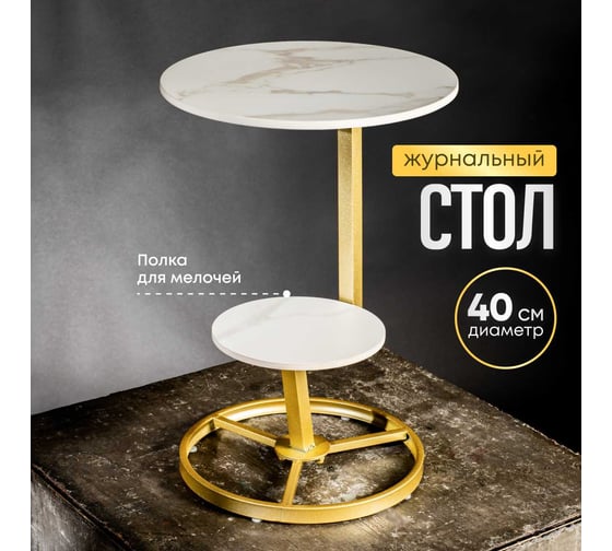 Журнальный столик, мебель в прихожую и коридор Oqqi 55x40x40 metal-table-58