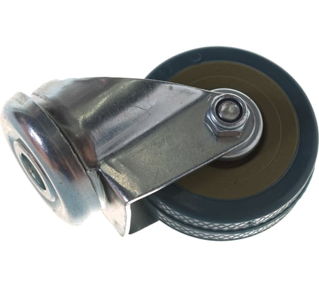 Колесная опора Tech-Krep поворотная D50 п/п, серая резина, подшипник скольжения, под болт М10 148506