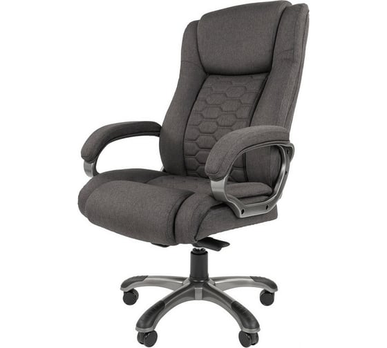 Кресло Easy Chair VTEChair-641 TC ткань серый, пластик серый 990360