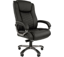 Кресло Easy Chair VTEChair-641 TPU кожзам черный, пластик серый 990359