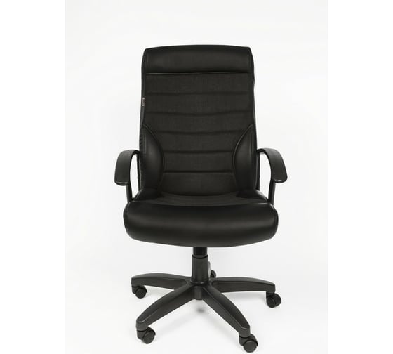 Кресло Easy Chair VTEChair-639 TPU ткань кожзам, черный/черный, пластик 686732