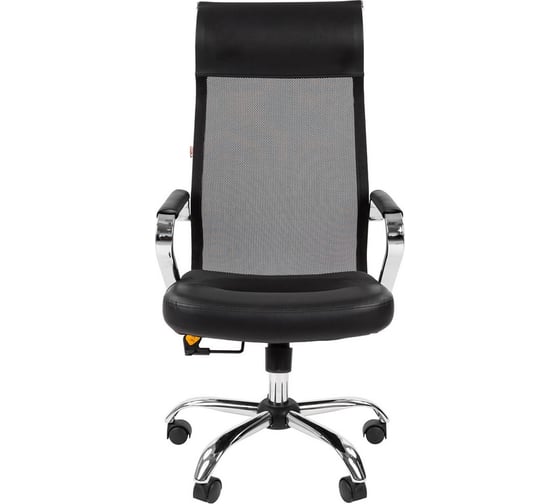 Кресло Easy Chair VTEChair-642 TPU Sakura сетка/экокожа черная, хром 1027782