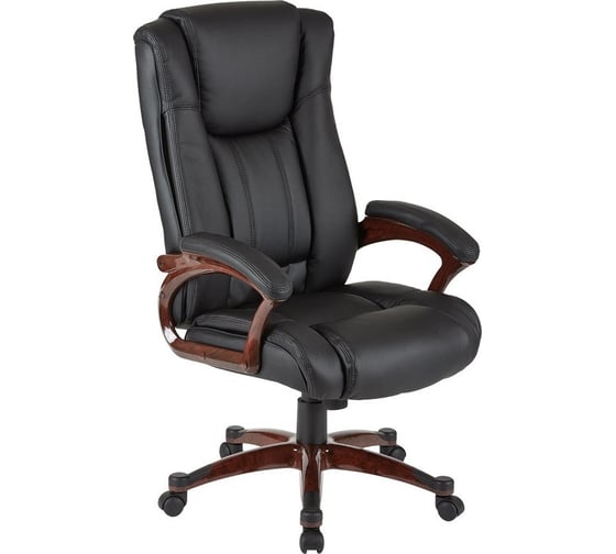 Кресло для руководителя easy chair 572 tr черное рециклированная кожа металл