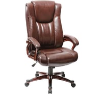 Кресло руководителя Easy Chair BNDt EChair-632 TR рециклированная кожа коричневая, пластик 470978