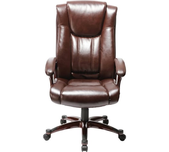 Кресло руководителя Easy Chair BNDt EChair-632 TR рециклированная кожа коричневая, пластик 470978