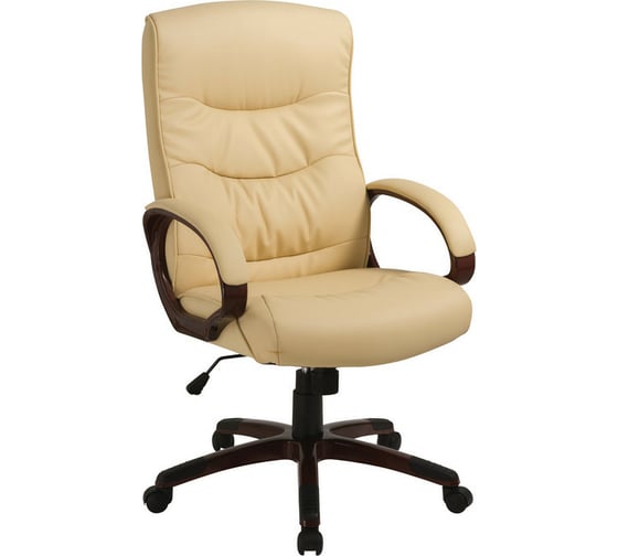 Кресло руководителя Easy Chair BNDt EChair-633 TR рециклированная кожа бежевая, пластик 470987