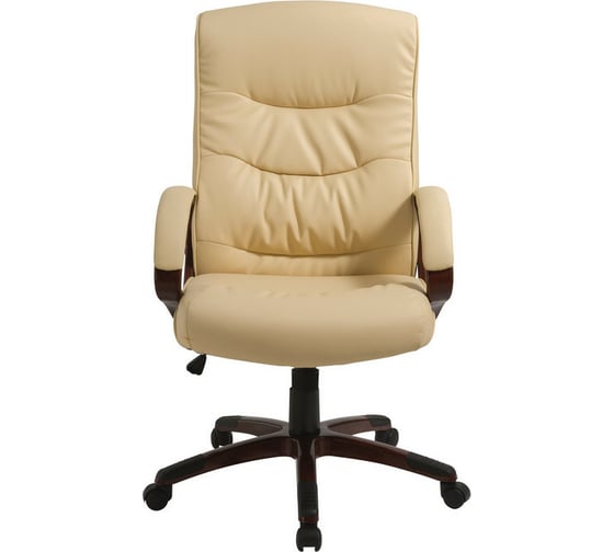 Кресло руководителя Easy Chair BNDt EChair-633 TR рециклированная кожа бежевая, пластик 470987