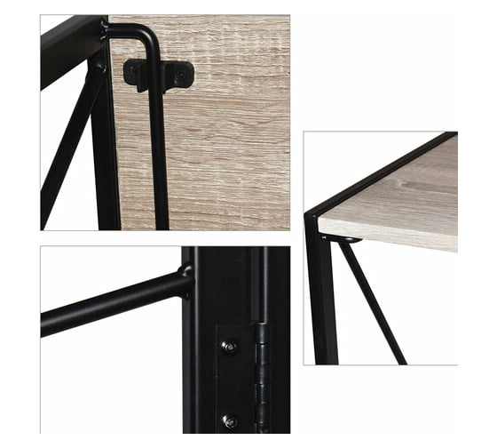 Стол на металлокаркасе BRABIX LOFT CD-002 дуб антик 641213