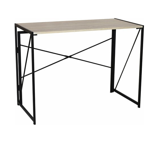 Стол на металлокаркасе BRABIX LOFT CD-002 дуб натуральный 641214
