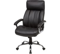 Кресло руководителя Easy Chair BNU EChair CS-8822E-1 кожа черная, хром 296591