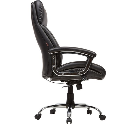 Кресло руководителя Easy Chair BNU EChair CS-8822E-1 кожа черная, хром 296591
