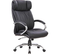 Кресло руководителя Easy Chair BNU EChair CS-834E/AL-3 кожа черная, хром 216987