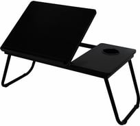 Столик складной для ноутбука/завтрака BRABIX BT-004 560х320х270 мм, регулировка наклона, черный 532905