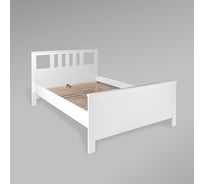 Двойная кровать Гуд ЛАКК САГА 140x200 см, белая 2.08.04.060.1