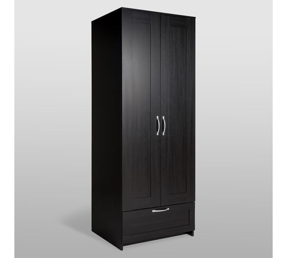 Шкаф ШВЕДСКИЙ СТАНДАРТ СИРИУС 2 двери, 1 ящик, 78x59x220, дуб венге RU 2.02.01.470.5