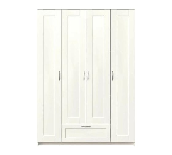Шкаф Гуд ЛАКК СИРИУС 4 двери, 1 ящик, 156x59x220, белый RU 2.02.01.490.1