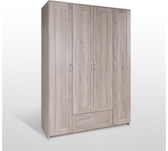 Шкаф Гуд ЛАКК СИРИУС 4 двери, 1 ящик, 156x59x220, сонома RU 2.02.01.490.3