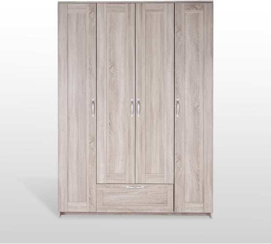 Шкаф Гуд ЛАКК СИРИУС 4 двери, 1 ящик, 156x59x220, сонома RU 2.02.01.490.3