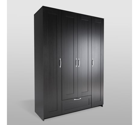 Шкаф Гуд ЛАКК СИРИУС 4 двери, 1 ящик, 156x59x220, дуб венге RU 2.02.01.490.5