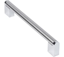 Ручка-рейлинг Kerron 128мм, атласный никель/хром R-3051-128 BSN(CP)