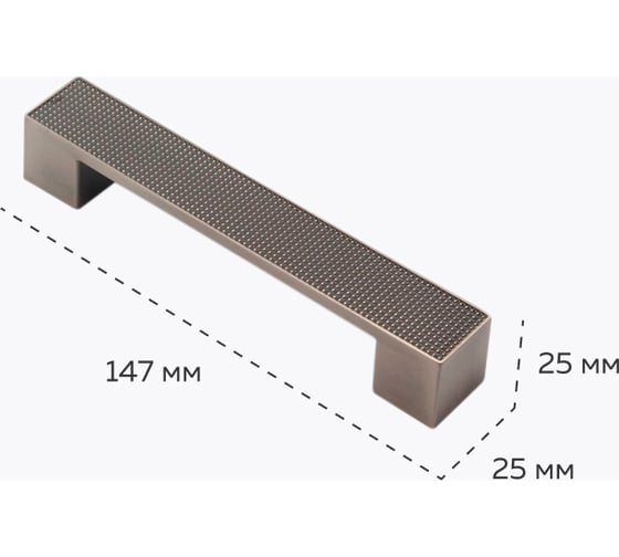 Ручка-скоба KERRON 128 мм, атласное серебро EL-7020-128 Oi