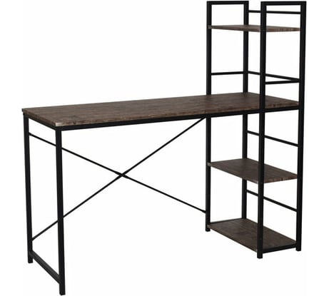 Стол на металлокаркасе BRABIX LOFT CD-005 морёный дуб 641221
