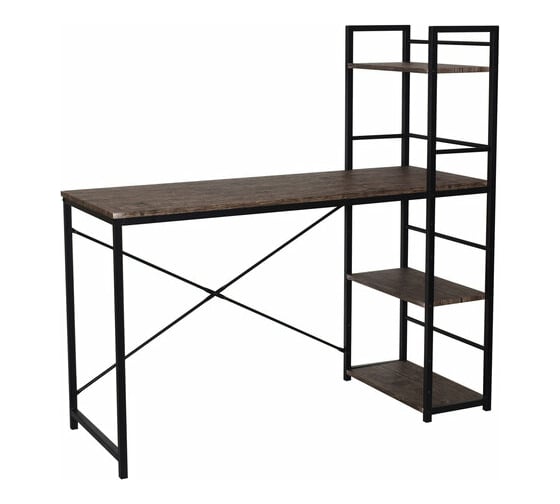 Стол на металлокаркасе BRABIX LOFT CD-005 морёный дуб 641221