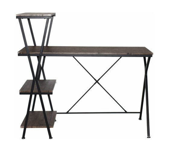 Стол на металлокаркасе BRABIX LOFT CD-004 морёный дуб 641218