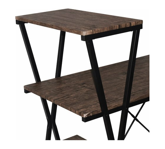 Стол на металлокаркасе BRABIX LOFT CD-004 морёный дуб 641218