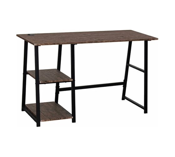 Стол на металлокаркасе BRABIX LOFT CD-006 морёный дуб 641224