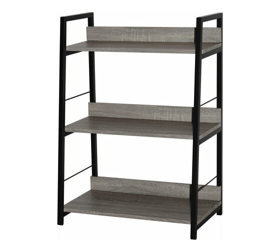 Стеллаж на металлокаркасе BRABIX LOFT SH-002 600х350х845 мм, цвет дуб антик 641232