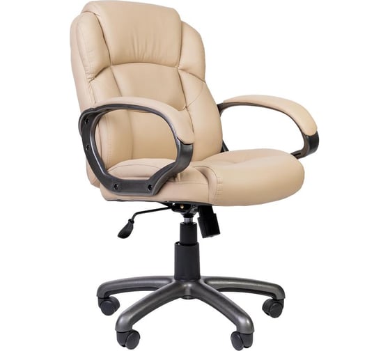 Кресло Easy Chair RCEChair-681 TPU кожзам бежевый, пластик серый 1169191