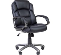 Кресло Easy Chair RCEChair-681 TPU кожзам черный, пластик серый 1169190