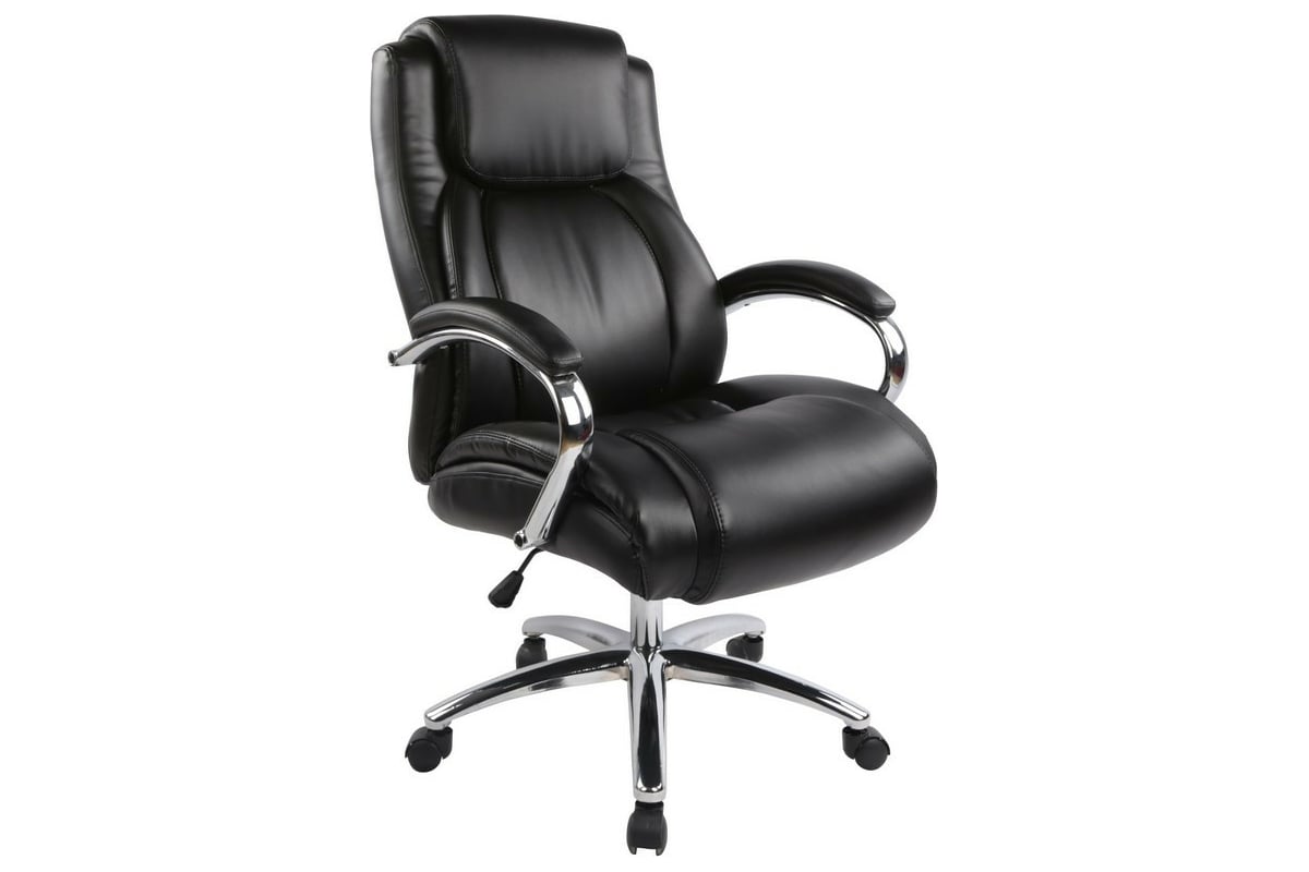 Кресло для руководителя easy chair 584 tr черное рециклированная кожа металл