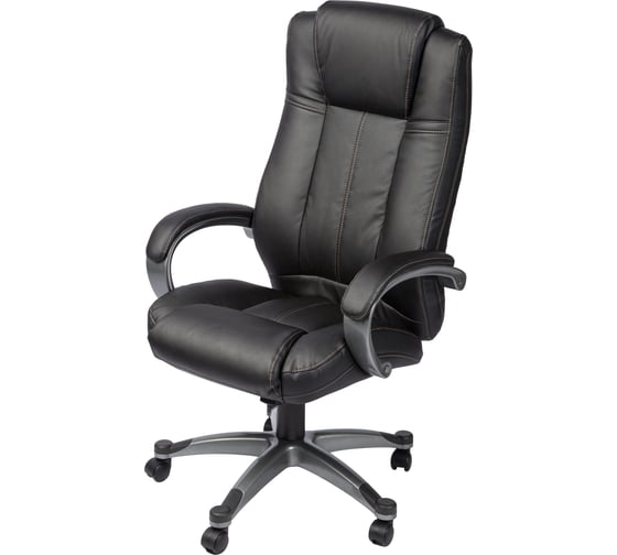 Кресло BN_Dp_Руководителя EChair-604 RT Комус Мебель рецикл.кожа черная 299464