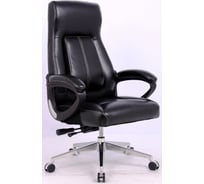 Кресло Easy Chair BNHgEChair-573 AR рециклированная кожа, черная, хром 880769