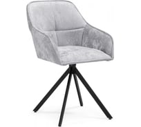 Кресло Woodville Дакота крутящееся серое / черное 583961