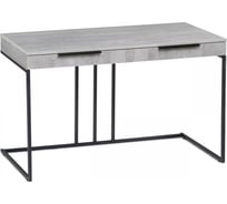 Письменный стол Woodville Льюис Лофт 120x65x75, бетон / черный матовый 564720