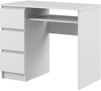 Письменный стол Woodville Мадера СМП 900 левый, ЛДСП, белый эггер 520975