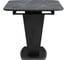 Стол на тумбе Woodville Петир 120(160)х80x75 larka grey / черный 588012 5